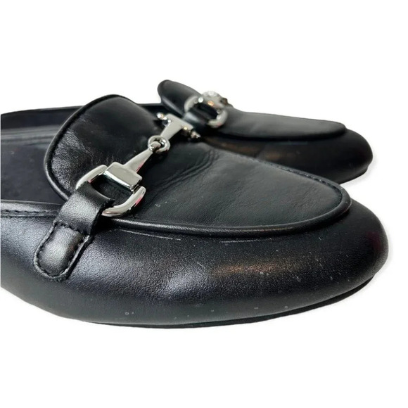 Vionic Snug Adeline Black Leather Loafer  Mule - Picture 4 of 8